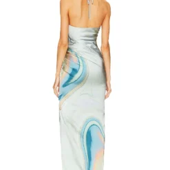 ROBE HANSEL Laguna Marble Print -Pas Cher Tendricia Magasin JSKI WD220 V4