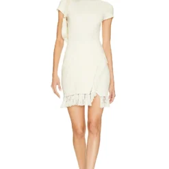 ROBE COURTE DEMITRIA White -Pas Cher Tendricia Magasin JSKI WD268 V5