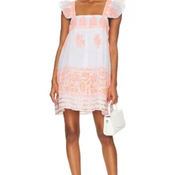 ROBE White & Neon Orange -Pas Cher Tendricia Magasin JULR WD37 V4