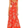 ROBE MARIGOT Tangerine Coral -Pas Cher Tendricia Magasin KARI WD457 V1