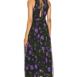 ROBE MI-LONGUE MERCEDES Black Pansy 7 ROBE MI-LONGUE MERCEDES Black Pansy -Pas Cher Tendricia Magasin KARI WD584 V3