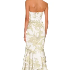 ROBE CECE Green Flora -Pas Cher Tendricia Magasin KATR WD230 V3