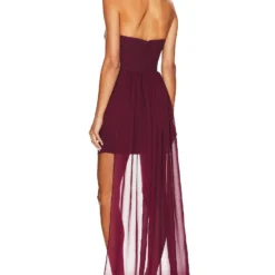 ROBE ALI Sangria -Pas Cher Tendricia Magasin KATR WD266 V3