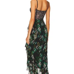 ROBE SENORITA Black &Teal Snake -Pas Cher Tendricia Magasin KATR WD273 V3