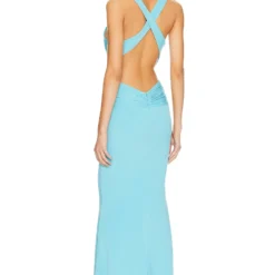 ROBE DE SOIRÉE SECRET AGENT Cyan -Pas Cher Tendricia Magasin KATR WD294 V3