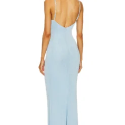 ROBE DE SOIRÉE ERYKAH Powder Blue -Pas Cher Tendricia Magasin KATR WD334 V3