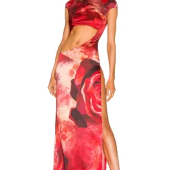ROBE QI PAO Red Rose