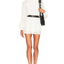 ROBE COURTE SMOCKED Cream -Pas Cher Tendricia Magasin KISA WD362 V4