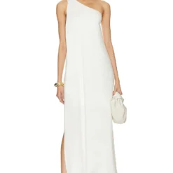 ROBE UNE ÉPAULE DÉNUDÉE Cream