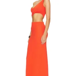 ROBE SLANTED Blood Orange -Pas Cher Tendricia Magasin LAMR WD11 V3