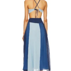 ROBE CUT OUT Blue Ombre 7 ROBE CUT OUT Blue Ombre -Pas Cher Tendricia Magasin LBER WD32 V3