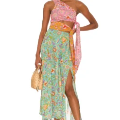 ROBE MI-LONGUE Botanical Print