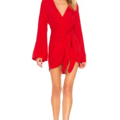 ROBE MINI AVEC LIEN À NOUER À LA TAILLE JANEIRO Red 10 ROBE MINI AVEC LIEN À NOUER À LA TAILLE JANEIRO Red -Pas Cher Tendricia Magasin LCDE WD129 V1 1