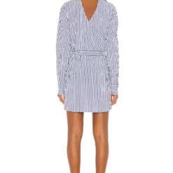 ROBE ZOE Blue & White 8 ROBE ZOE Blue & White -Pas Cher Tendricia Magasin LCDE WD298 V3