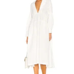 ROBE CELINA White -Pas Cher Tendricia Magasin LCDE WD302 V5