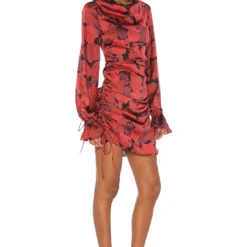 ROBE COURTE GALLARDE Red Peony -Pas Cher Tendricia Magasin LCDE WD364 V2