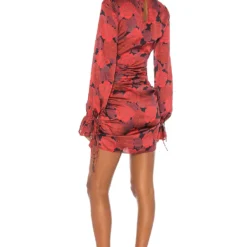 ROBE COURTE GALLARDE Red Peony -Pas Cher Tendricia Magasin LCDE WD364 V3