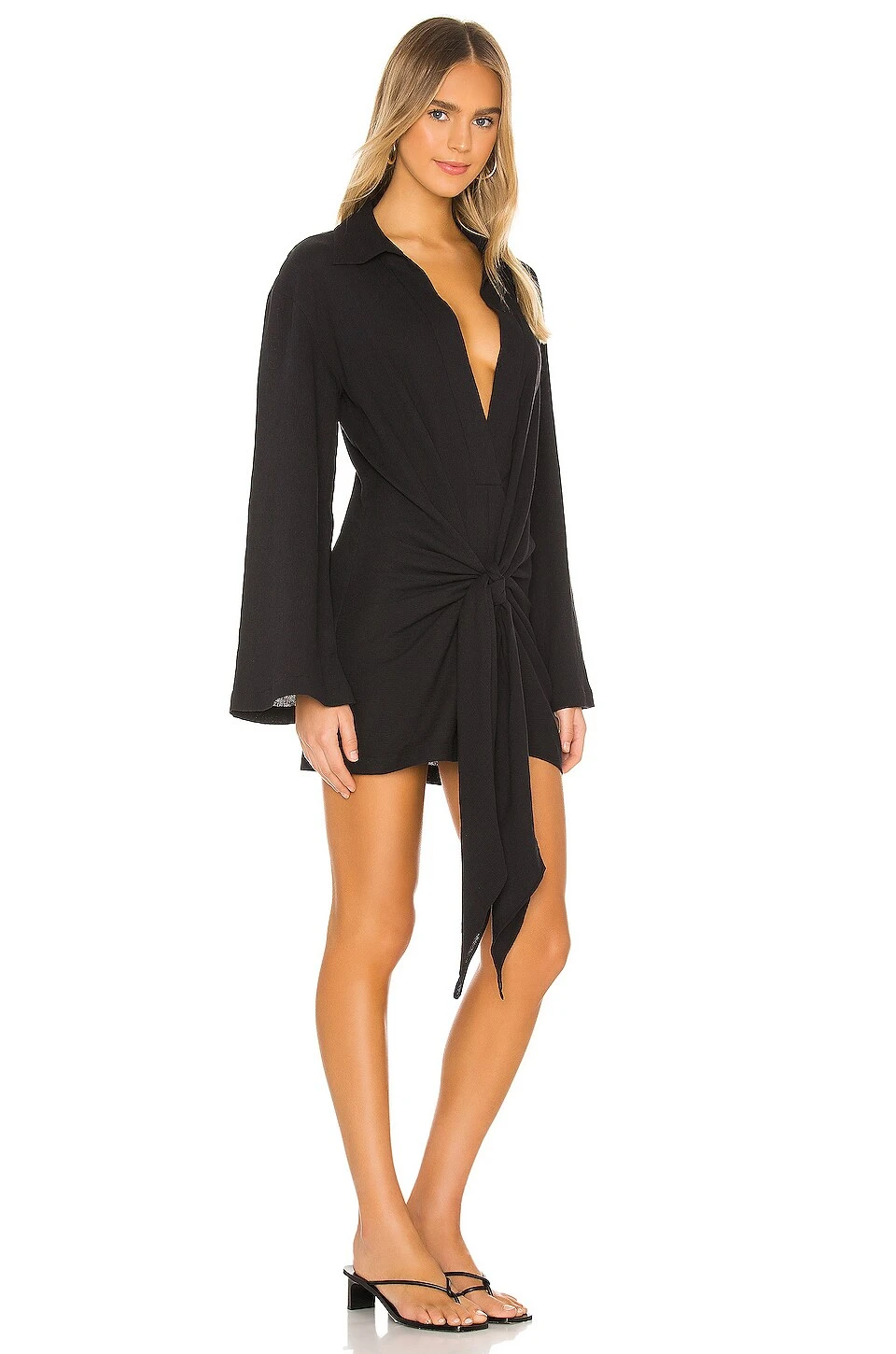 ROBE COURTE HELIE Black 3 ROBE COURTE HELIE Black