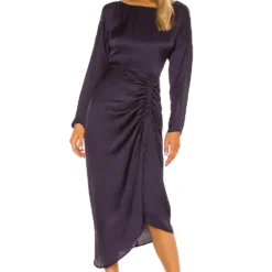 ROBE MI-LONGUE LONG Navy