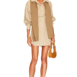 ROBE ISMENE Khaki -Pas Cher Tendricia Magasin LCDE WD461 V4