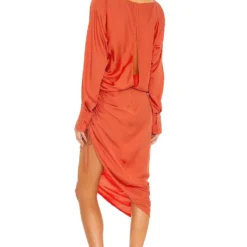 ROBE MI-LONGUE GENI Terracotta Red -Pas Cher Tendricia Magasin LCDE WD489 V4