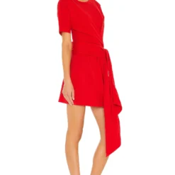ROBE COURTE NANI Red Orange -Pas Cher Tendricia Magasin LCDE WD519 V2