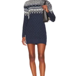 ROBE ADKINS Navy Multi 9 ROBE ADKINS Navy Multi -Pas Cher Tendricia Magasin LCDE WD707 V4