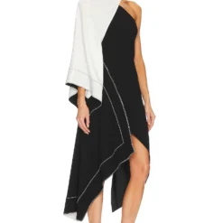 ROBE CILLIAN Black & White 9 ROBE CILLIAN Black & White -Pas Cher Tendricia Magasin LCDE WD731 V3