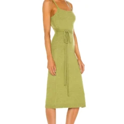 ROBE DRAPÉE MEGAN Chartreuse -Pas Cher Tendricia Magasin LEAX WD251 V3
