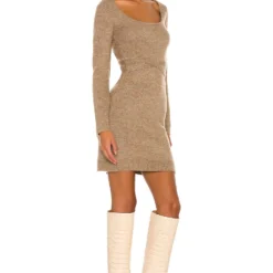 ROBE MEGAN Mocha -Pas Cher Tendricia Magasin LEAX WD281 V3