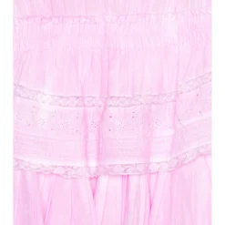 LoveShackFancy ROBE COURTE GWEN Peony Pink -Pas Cher Tendricia Magasin LESH WD285 V4