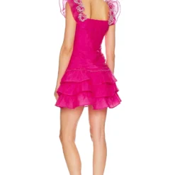 LoveShackFancy ROBE CHAYA Flirty Fuschia 7 LoveShackFancy ROBE CHAYA Flirty Fuschia -Pas Cher Tendricia Magasin LESH WD721 V3