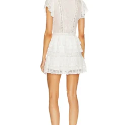 LoveShackFancy ROBE KINDLER Antique White -Pas Cher Tendricia Magasin LESH WD750 V3