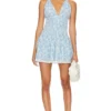 LoveShackFancy ROBE LUISETTE Spa Blue 1 LoveShackFancy ROBE LUISETTE Spa Blue -Pas Cher Tendricia Magasin LESH WD754 V1