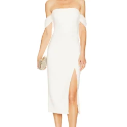 LIKELY ROBE MIDI PAZ White -Pas Cher Tendricia Magasin LIKR WD682 V1 1