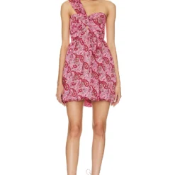 LIKELY ROBE COURTE ALYSSA Orchid & Red Multi