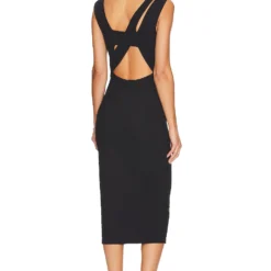 ROBE ELOERA BRUSHED Black 9 ROBE ELOERA BRUSHED Black -Pas Cher Tendricia Magasin LNA WD344 V4