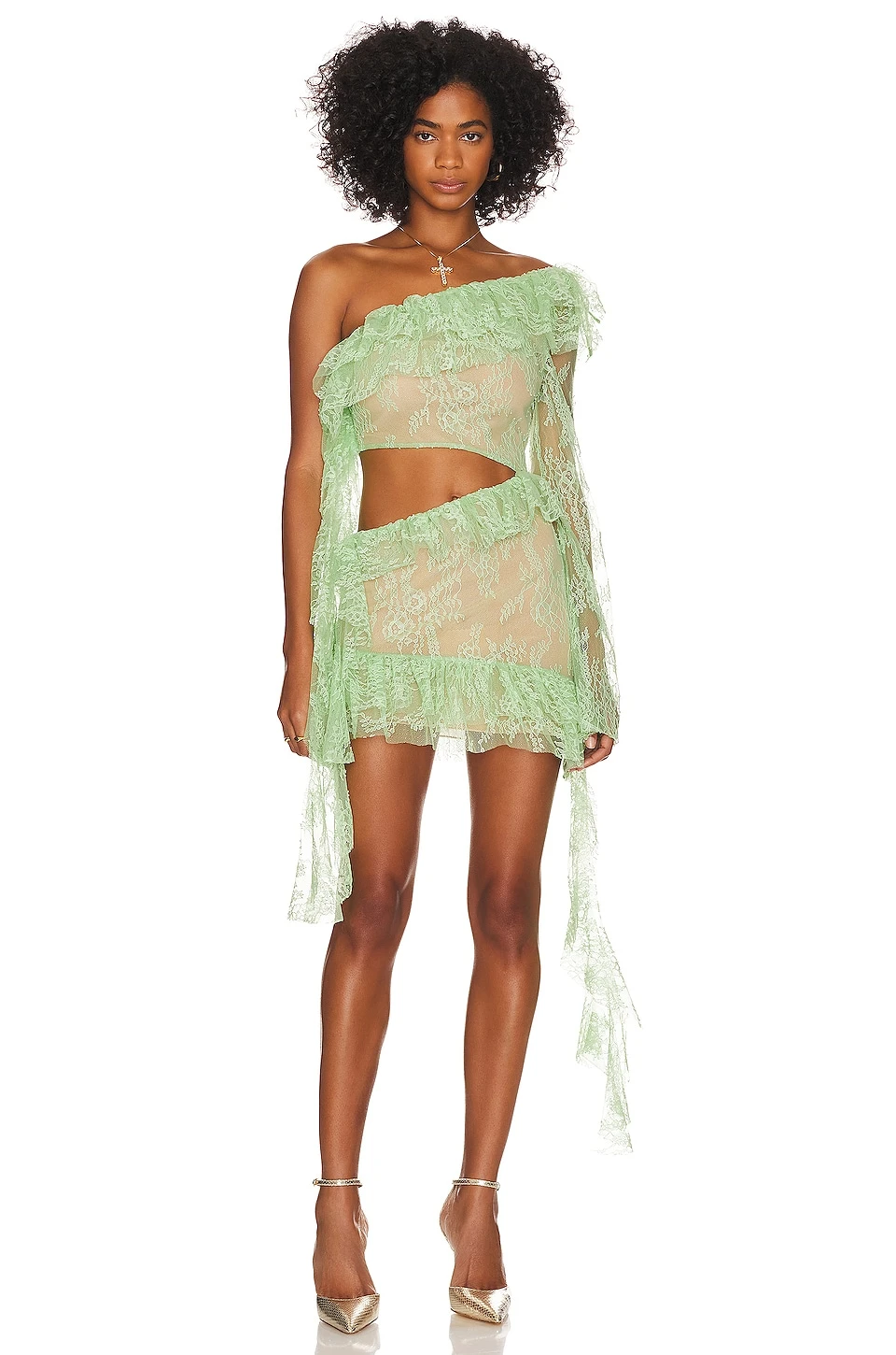 ROBE RAMONA Pale Green 6 ROBE RAMONA Pale Green – Image 4