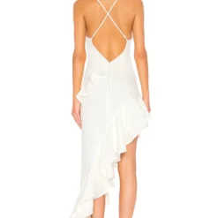 ROBE ASYMÉTRIQUE RIYA White -Pas Cher Tendricia Magasin LOVF WD1271 V3