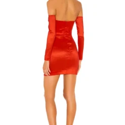 ROBE COURTE AYLAH Red Orange -Pas Cher Tendricia Magasin LOVF WD2375 V3