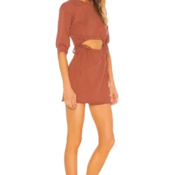 ROBE LANGLEY Rose Tan -Pas Cher Tendricia Magasin LOVF WD2638 V2
