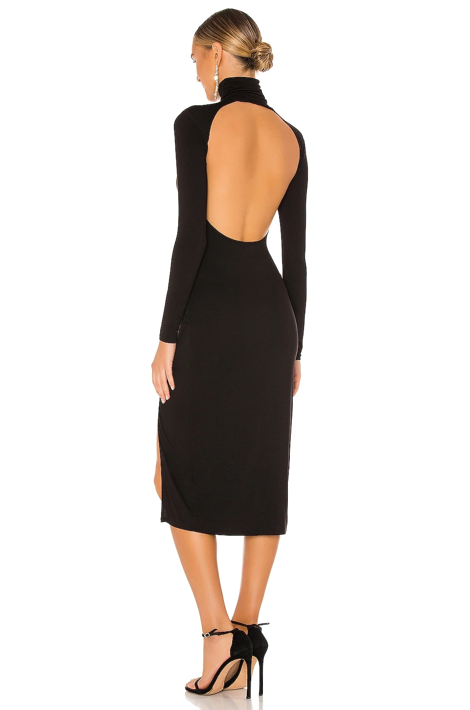 ROBE MI-LONGUE GIGI Black 6 ROBE MI-LONGUE GIGI Black – Image 4
