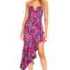 ROBE MI-LONGUE KATE Tatjana Floral -Pas Cher Tendricia Magasin LOVF WD3023 V1
