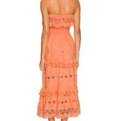 ROBE MI-LONGUE DALLAS Peach -Pas Cher Tendricia Magasin LOVF WD3312 V3