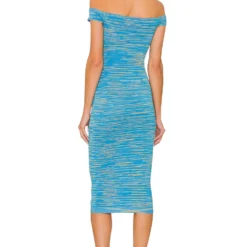 ROBE DRESDEN Bright Blue Spacedye -Pas Cher Tendricia Magasin LOVF WD3337 V3