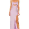 ROBE DE SOIRÉE EVELYN Lilac Purple 2 ROBE DE SOIRÉE EVELYN Lilac Purple -Pas Cher Tendricia Magasin LOVF WD3364 V1