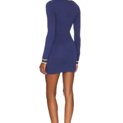 ROBE JIA Navy & Lime -Pas Cher Tendricia Magasin LOVF WD3422 V3