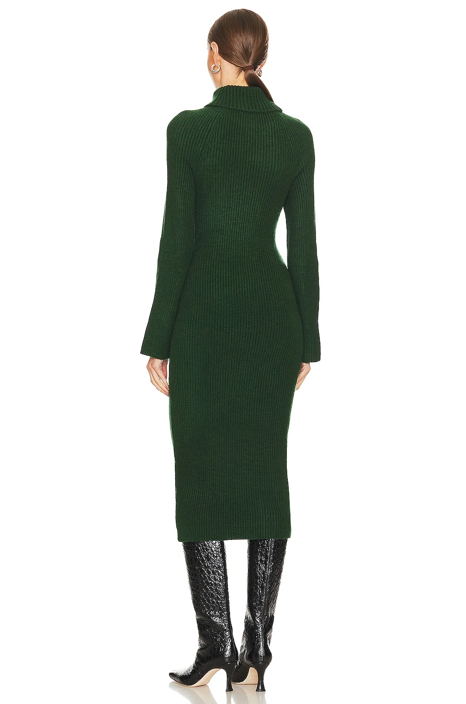 ROBE CORALIE Dark Green 5 ROBE CORALIE Dark Green – Image 3