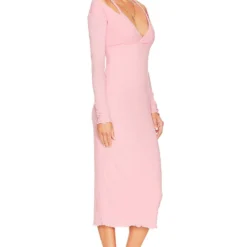 ROBE MI-LONGUE GARCELLE Peony Pink -Pas Cher Tendricia Magasin LOVF WD3512 V2