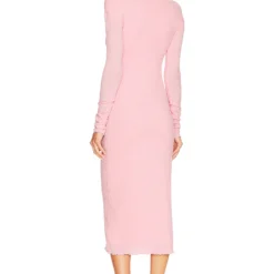 ROBE MI-LONGUE GARCELLE Peony Pink -Pas Cher Tendricia Magasin LOVF WD3512 V3